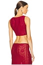 view 3 of 4 Laura Top in Deep Red