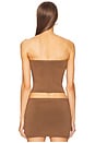 view 3 of 5 Clemente Tube Top in Brown
