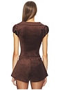 view 3 of 4 Cherie Top in Brown
