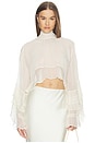 view 1 of 4 Zoe Ruffle Blouse in Ivory