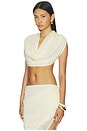 view 2 of 4 Hailey Draped Top in Tahitian Vanilla