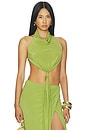 view 1 of 4 Lauren Tie Top in Moss Green