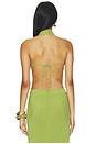 view 3 of 4 Lauren Tie Top in Moss Green
