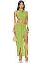 view 4 of 4 Lauren Tie Top in Moss Green