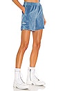 view 1 of 5 Velvet Shorts in Blue