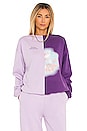 view 1 of 4 Flower Mixed Sweatshirt in Lilac & Purple