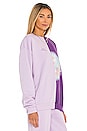 view 2 of 4 Flower Mixed Sweatshirt in Lilac & Purple