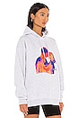 view 2 of 4 SWEAT À CAPUCHE FREE LOVE in Grey