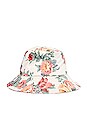 view 3 of 3 Ivy Bucket Hat in White Multi Floral