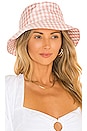 view 1 of 3 Ivy Bucket Hat in Muted Clay Gingham