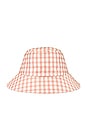 view 3 of 3 Ivy Bucket Hat in Muted Clay Gingham