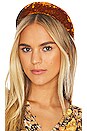 view 1 of 3 Bellamy Headband in Ochre Velvet