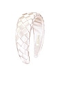 view 3 of 3 Everly Headband in Cream Satin