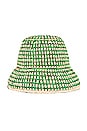 view 3 of 3 Jocelyn Bucket Hat in Natural & Green