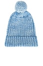 view 3 of 3 April Chunky Knit Hat in Light Blue