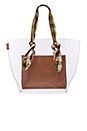 view 2 of 4 Lydia Tote in Clear, Brown & Apricot