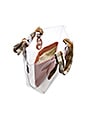 view 4 of 4 Lydia Tote in Clear, Brown & Apricot
