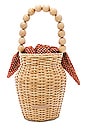 view 1 of 4 Wicker Tote in Blonde & Penny