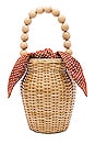 view 2 of 4 Wicker Tote in Blonde & Penny