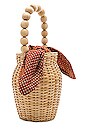 view 3 of 4 Wicker Tote in Blonde & Penny