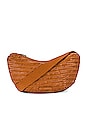 view 1 of 5 Jillian Woven Crossbody Pouch in Timber Brown