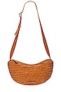 view 5 of 5 Jillian Woven Crossbody Pouch in Timber Brown