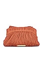 view 2 of 5 Rochelle Clutch in Terracotta Shantung