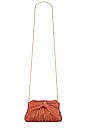 view 5 of 5 Rochelle Clutch in Terracotta Shantung