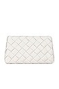 view 1 of 4 Aviva Clutch in Cream Woven Satin