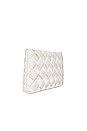 view 3 of 4 Aviva Clutch in Cream Woven Satin