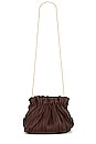 view 5 of 5 BOLSO WILLA in Chocolate Pleated Nappa