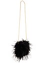 view 3 of 4 Zahara Handbag in Black Feathers