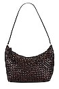view 1 of 4 Etta Woven Hobo Bag in Chocolate