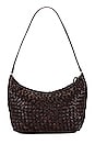 view 2 of 4 Etta Woven Hobo Bag in Chocolate