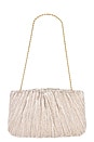 view 5 of 5 Brit Flat Pleated Pouch in Champagne