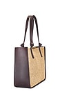 view 3 of 4 Myra Turned Out Tote with Knot in Espresso