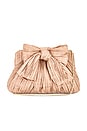 view 1 of 5 Rayne Pleated Bow Clutch in Blush