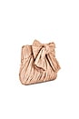 view 3 of 5 Rayne Pleated Bow Clutch in Blush