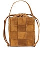 view 2 of 5 Laith Wide Woven Top Handle Bag in Toffee