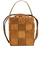 view 3 of 5 Laith Wide Woven Top Handle Bag in Toffee