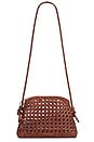 view 1 of 4 Mallory Woven Crossbody Bag in Saddle