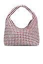 view 2 of 4 BOLSA HOBO DE TECIDO WILLOW in Maroon & White