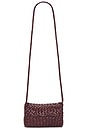 view 1 of 4 MINI BOLSA TRANSVERSAL DE TECIDO VINIE in Maroon
