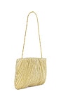 view 3 of 4 Brit Flat Pleated Pouch in Gold