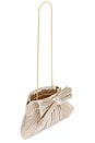 view 4 of 4 Rayne Pleated Bow Clutch in Champagne