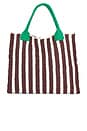 view 2 of 4 SAC FOURRE-TOUT SOL in Brown & White Stripe