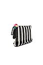 view 3 of 4 Tassel Pouch in Black Stripe