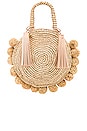 view 1 of 4 Straw Circle Tote in Natural