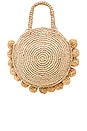 view 2 of 4 Straw Circle Tote in Natural