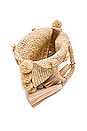 view 4 of 4 Straw Circle Tote in Natural
